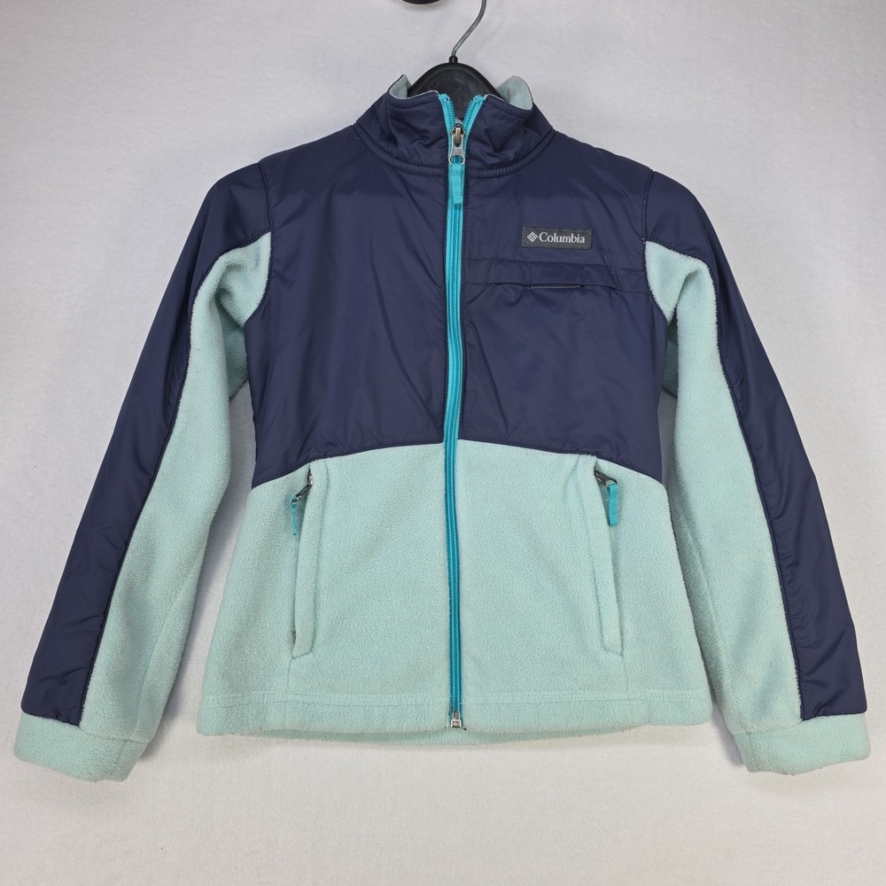 Columbia Kids Benton Springs III Overlay Fleece Size:S (7-8 Big Kid) Blue